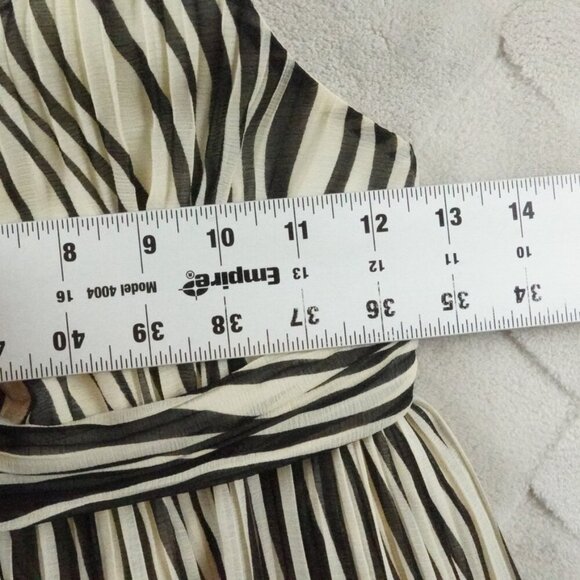 Alice + Olivia Fit & Flare Dress Womens Extra Small Striped Floral print - Picture 6 of 11